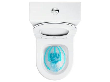 Biała wolnostojący  KOMPAKT wc Ravak Optima RimOff z deską soft Close