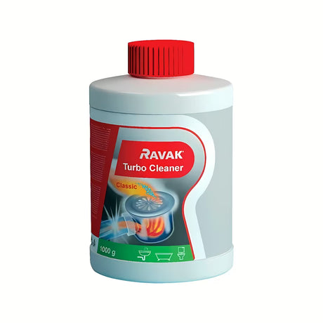 Ravak Cleaner Turbo środek czyszczący pro do rozpuszczania grubych zanieczyszczeń w syfonach i odpływach