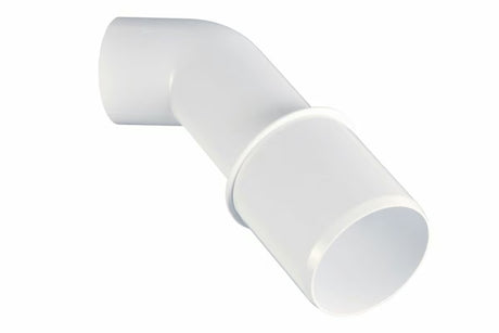Biała plastikowa złączka redukcyjna syfonowa Ravak pro średnice 40/50 mm