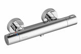 Termostatyczna ścienna bateria prysznicowa Ravak Termo w wykończeniu chrom z technologią CoolFeel.