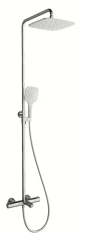 Ravak Termo 300 system prysznicowy z baterią termostatyczną i deszczownicą 25 cm w designie Chrome