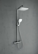 System prysznicowy Ravak Termo 300 z baterią termostatyczną w chromie z deszczownicą 25 cm i słuchawką prysznicową
