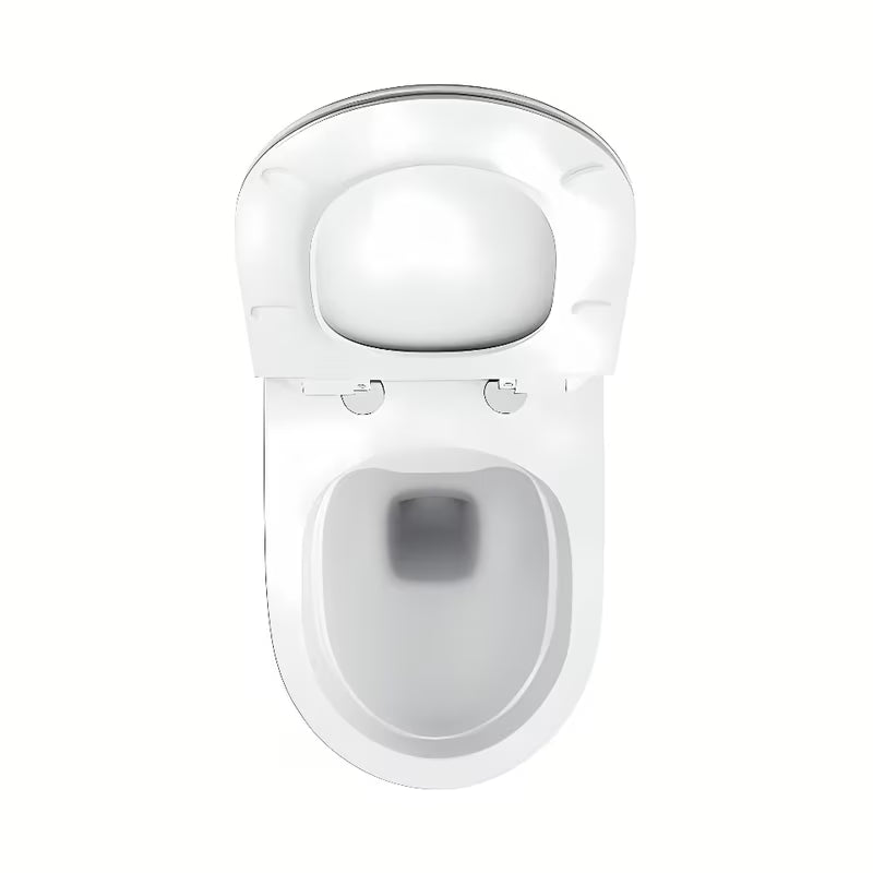 Biała miska WC wisząca Ravak Vita RimOff bez klasycznego kołnierza spłukującego z ukrytym mocowaniem EasyFix.