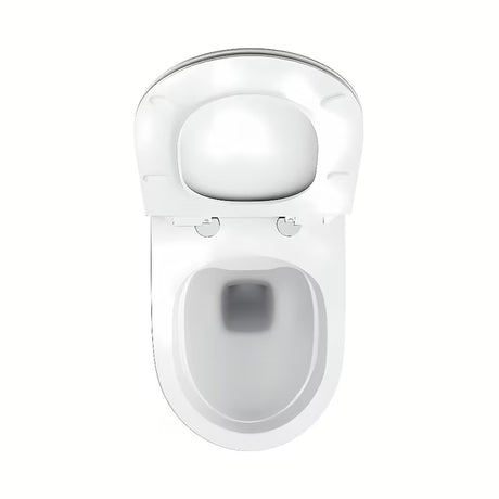 Biała miska WC wisząca Ravak Vita RimOff bez klasycznego kołnierza spłukującego z ukrytym mocowaniem EasyFix.