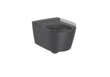Miska WC Wisząca Roca Inspira w matowym kolorze onyks z bezkołnierzową miską Rimless i ukrytym mocowaniem.