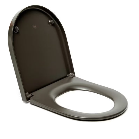 DESKA sedesowa Roca Inspira w kolorze onyks z technologią soft Close i wypinanym systemem EasyLock.