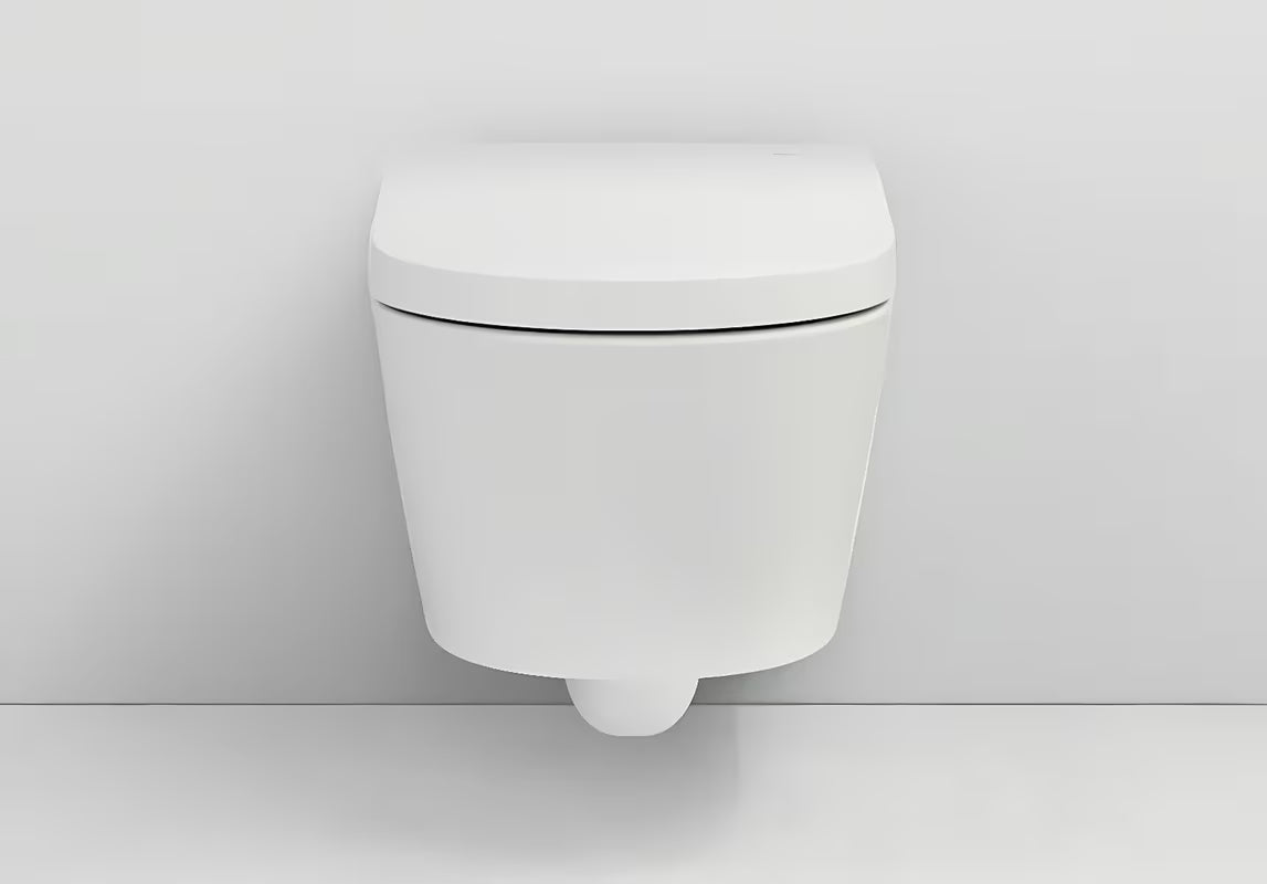Miska WC Wisząca Roca Inspira In-Wash ze zintegrowanym bidetem w kolorze białym, w wersji Rimless.