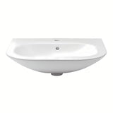 Ceramiczna umywalka wisząca Roca Nexo biała z przelewem i otworem pro baterię pośrodku