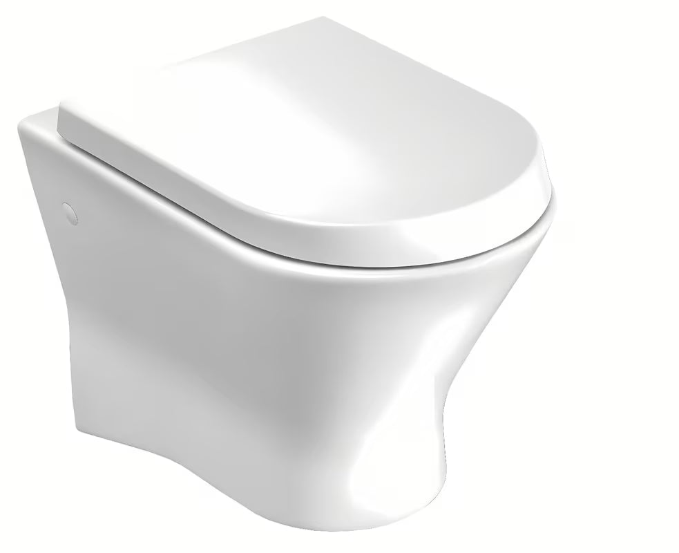 Białe miska WC wisząca Roca Nexo bez układu spłukującego z ukrytym mocowaniem