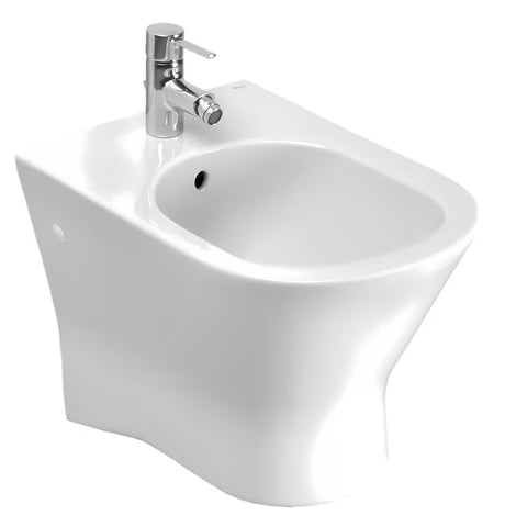 Biały wiszący bidet Roca Nexo pro do nowoczesnej łazienki