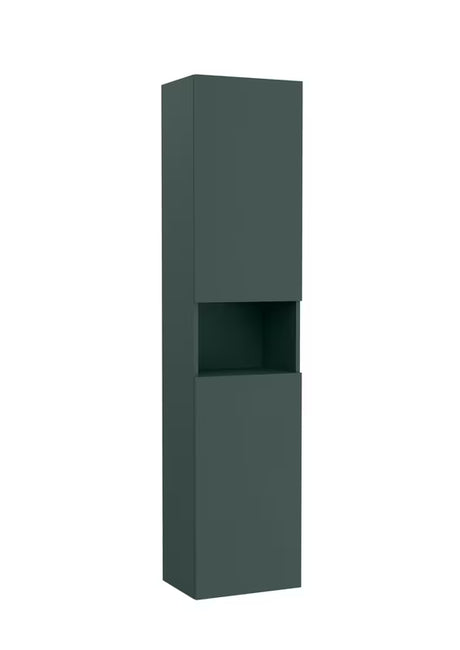 Roca Ona wisząca wysoka szafka łazienkowa 40x175x30 cm w matowym zielonym wykończeniu