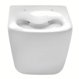 Białe miska WC wisząca Roca The Gap w wersji Rimless bez układu spłukującego i o kwadratowym designie