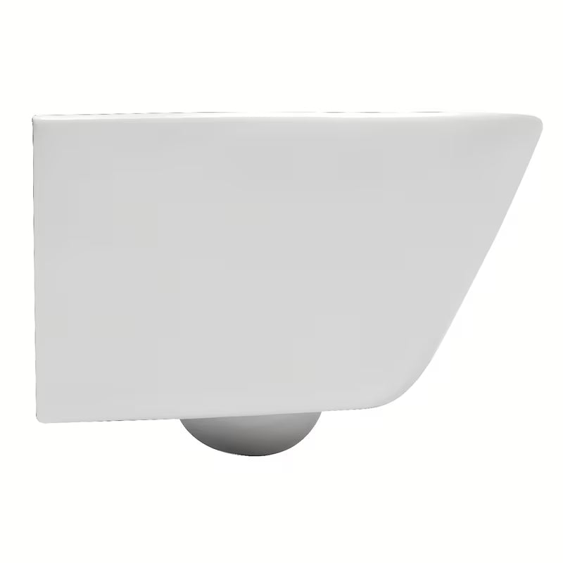 Białe miska WC wisząca Roca The Gap w wersji Rimless bez układu spłukującego i o kwadratowym designie