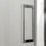 Roth Ambient Line przesuwne drzwi prysznicowe do wnęki 150 cm w błyszczącym chromie z przezroczystym szkłem