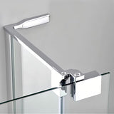 Roth Elegant Neo Line bezramowe drzwi prysznicowe 120 cm w błyszczącym chromie z przezroczystym szkłem