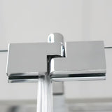 Ścianka boczna do drzwi prysznicowych Roth Elegant Neo Line 80 cm w wykończeniu czarny mat