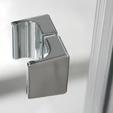 Ścianka boczna do drzwi prysznicowych Roth Elegant Neo Line 80 cm w wykończeniu czarny mat