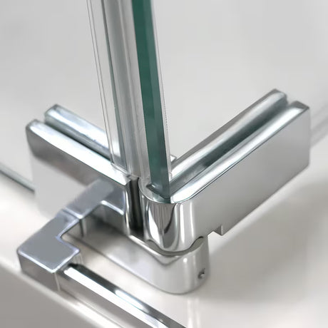 Ścianka boczna do drzwi prysznicowych Roth Elegant Neo Line 80 cm w wykończeniu czarny mat