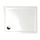 Brodzik prysznicowy prostokątny Roth Flat Kvadro 80x90 cm z białego akrylu z niskim wejściem
