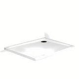 Brodzik prysznicowy prostokątny Roth Flat Kvadro 80x90 cm z białego akrylu z niskim wejściem
