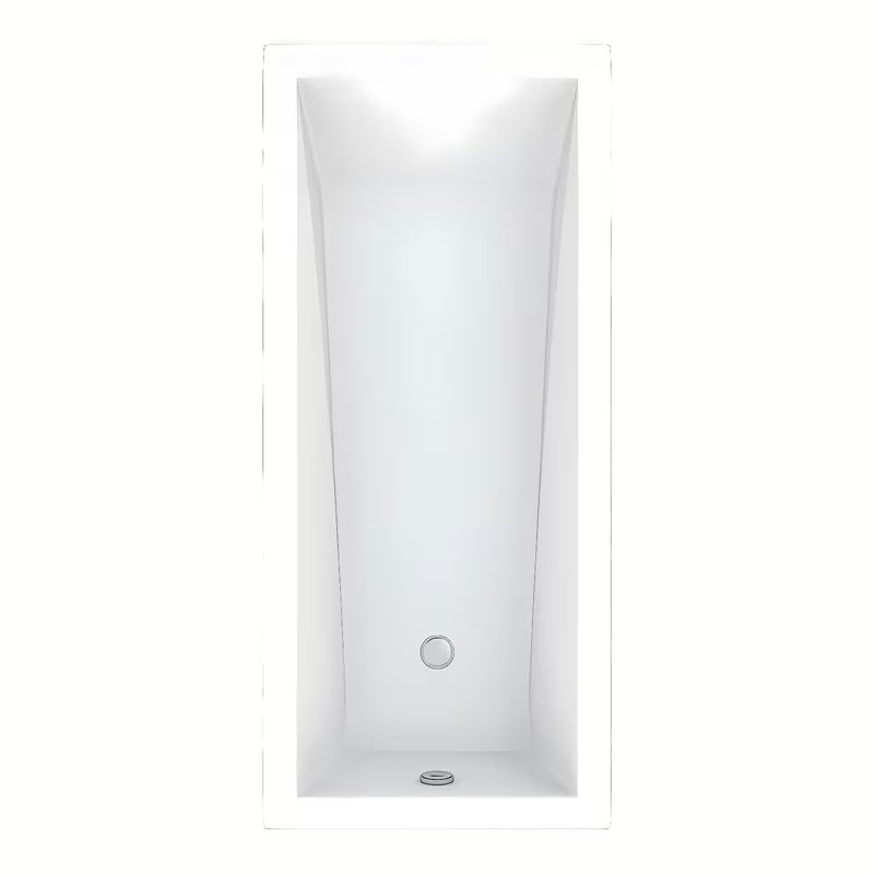 Prostokątna wanna akrylowa Roth Kubic Neo 160x80 cm w nowoczesnym wzornictwie
