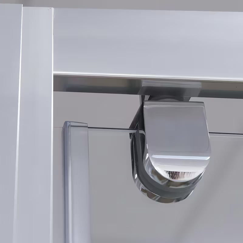 Drzwi prysznicowe Roth Lega Line 70 cm w błyszczącym chromie z przezroczystym szkłem do wnęki