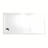 Prostokątna niska brodzik prysznicowy Roth Flat Kvadro 150x80 cm z białego akrylu