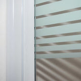 Roth Screen parawan nawannowy 130x75 cm z białym profilem i dwustronnym otwieraniem