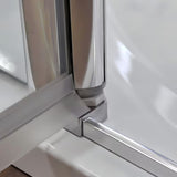 Drzwi prysznicowe Roth Tower Line 90 cm w połyskującym chromie z przezroczystym szkłem