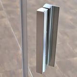Drzwi prysznicowe Roth Tower Line 90 cm w połyskującym chromie z przezroczystym szkłem