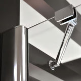 Drzwi prysznicowe Roth Tower Line 90 cm w połyskującym chromie z przezroczystym szkłem