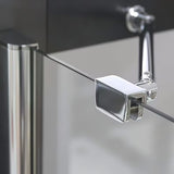 Roth Tower Line ścianka boczna do drzwi prysznicowych 90 cm w połyskującym chromie z przezroczystym szkłem