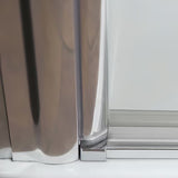 Roth Tower Line drzwi prysznicowe 90 cm w błyszczącym chromie z przezroczystym szkłem i otwieraniem wahadłowym