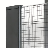 Roth Walk In Line ścianka prysznicowa Walk‑in- 80 cm w błyszczącym chromie z transparentnym dekorem