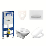 Zestaw WC podtynkowy S-Line Pro z modułem Geberit Duofix, przyciskiem Sigma 50 i deską URBAN