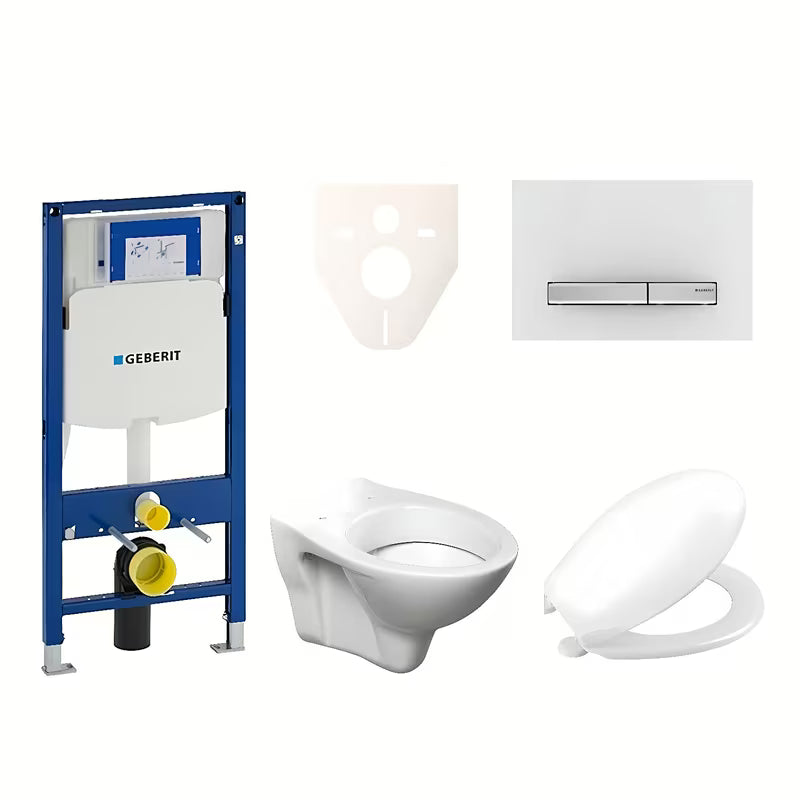 Zestaw WC podtynkowy S-Line Pro z modułem Geberit Duofix, przyciskiem Sigma 50 i deską URBAN