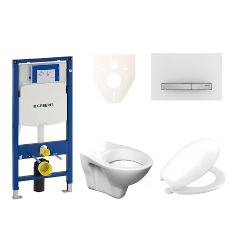 Zestaw WC podtynkowy S-Line Pro z modułem Geberit Duofix, przyciskiem Sigma 50 i deską URBAN