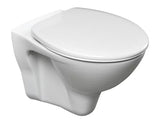 Zestaw WC podtynkowy S-Line Pro z modułem Geberit Duofix, deską i białym przyciskiem spłukującym