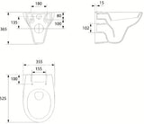 Zestaw WC podtynkowy S-Line Pro z modułem Geberit Kombifix, przyciskiem Sigma 20 i MISKA wc deską sedesową