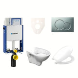 Zestaw WC podtynkowy S-line Pro z deską URBAN, modułem Geberit Kombifix i przyciskiem Sigma 01 chrom mat
