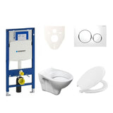 Zestaw WC podtynkowy S-Line Pro z deską URBAN, modułem Geberit Duofix i przyciskiem Sigma 20