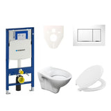 Zestaw WC podtynkowy S-Line Pro z modułem Geberit Duofix, przyciskiem Sigma 30 i deską URBAN.