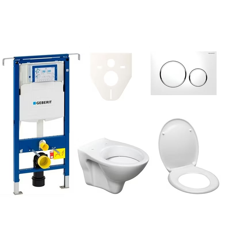 Zestaw WC podtynkowy S-line Pro z modułem Geberit Duofix, deską EASY2233 i przyciskiem Sigma 20