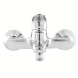 Jednouchwytowa ścienna bateria wannowa S-Line Pro w wykończeniu chrom z zaokrąglonym wzornictwem