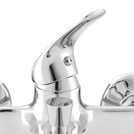 Jednouchwytowa ścienna bateria wannowa S-Line Pro w wykończeniu chrom z zaokrąglonym wzornictwem