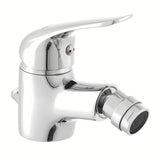 Jednouchwytowa stojąca bateria bidetowa SIKO S-Line Pro z odpływem w wykończeniu chrom.