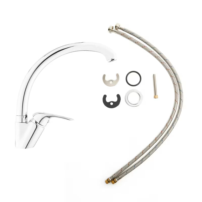 Chromowana bateria zlewozmywakowa S-Line Pro z obrotowym ramieniem