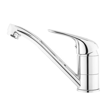 Chromowana bateria zlewozmywakowa S-Line Pro z obrotowym ramieniem z dźwignią.