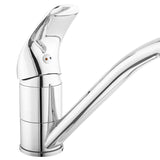 Chromowana bateria zlewozmywakowa S-Line Pro z obrotowym ramieniem z dźwignią.