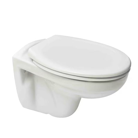 Biały miska WC wisząca SIKO S-Line Pro bez układu spłukującego z odpływem poziomym